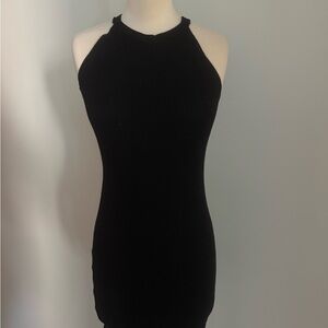 Ambiance Black Ribbed Knit Top